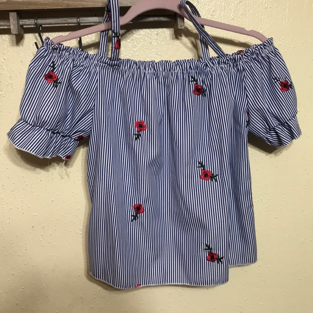 Off shoulder with straps